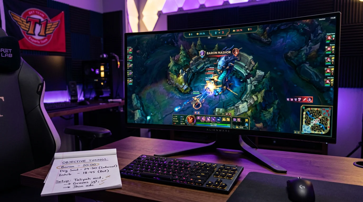 Apuestas a Baron Nashor y Dragón en League of Legends