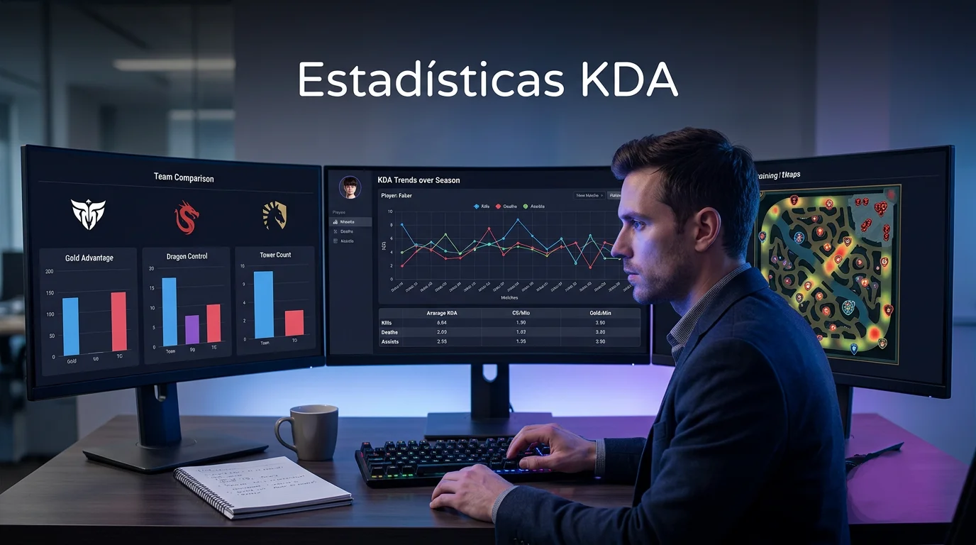 Estadísticas KDA apuestas LoL
